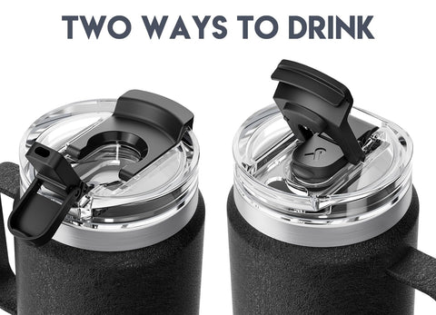 Meoky 32oz tumbler-vacuum-insulation keeps drinks cool or warm.