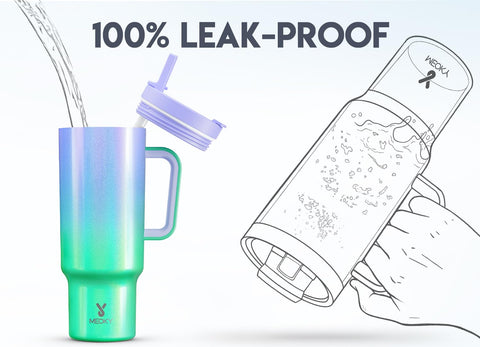 Meoky 40 oz tumbler designed to fit most cup holders