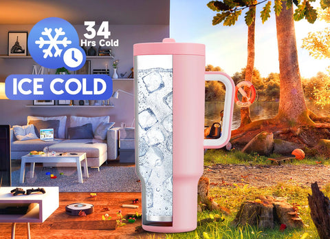 Meoky 40oz tumbler with flip-straw lid for flexible sipping