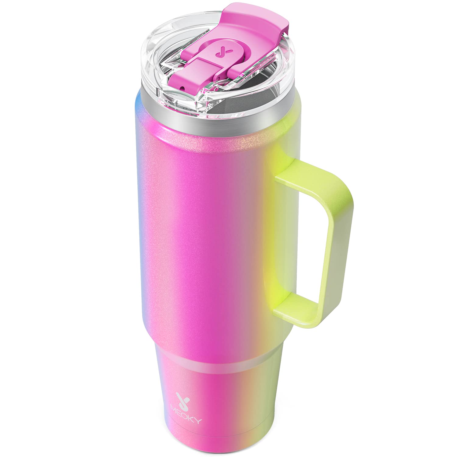 Meoky 40oz tumbler with handle for easy carrying on the go