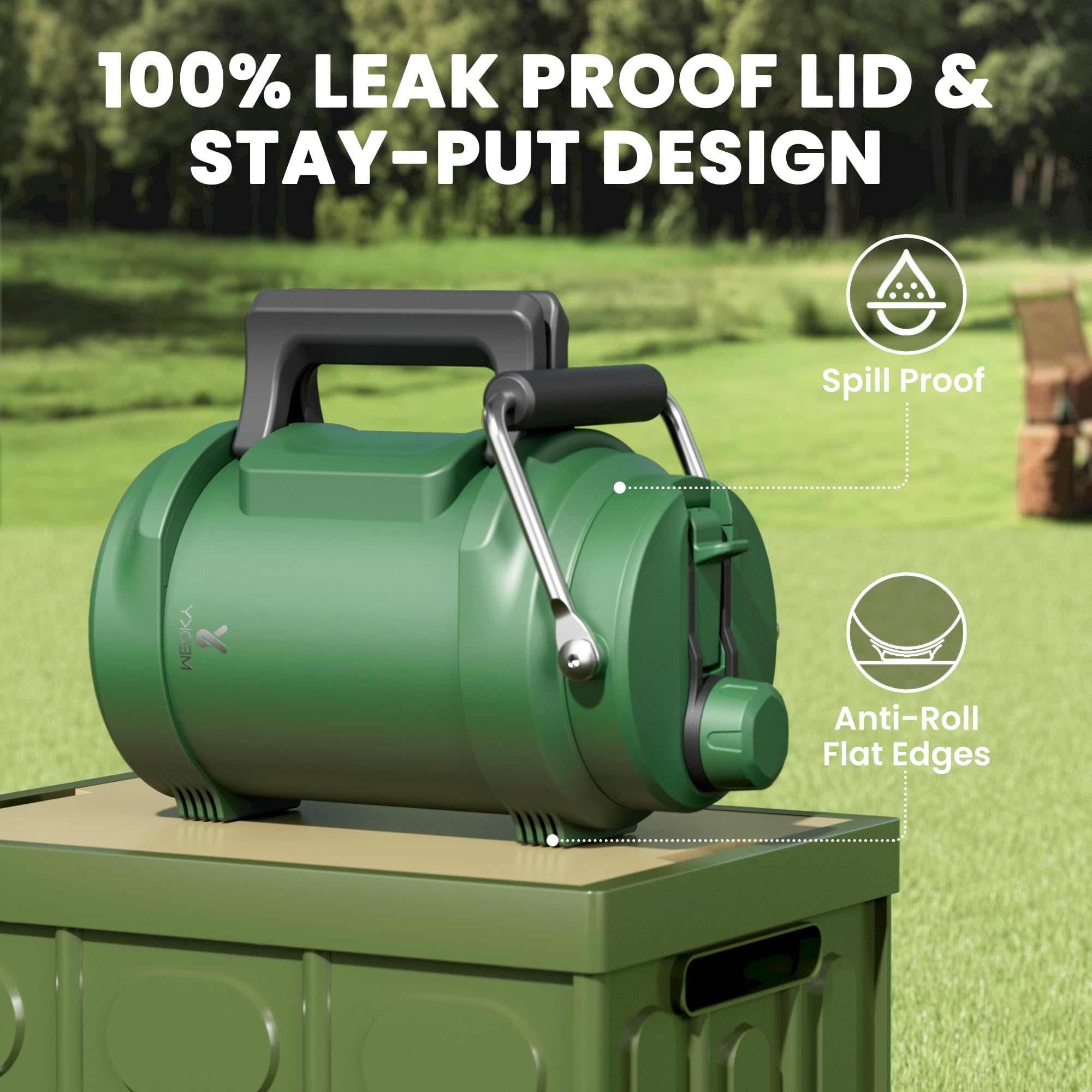 Meoky 64oz bottle wide opening for easy cleaning and ice addition