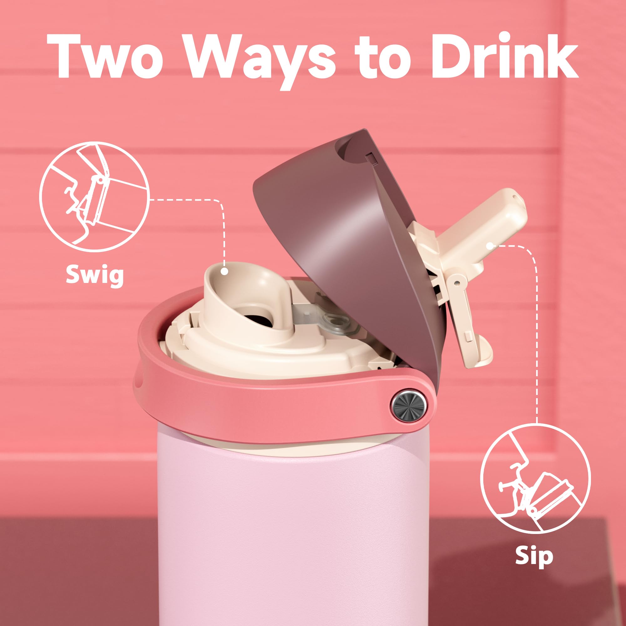 Meoky insulation keeps drinks cold for 24 hours.