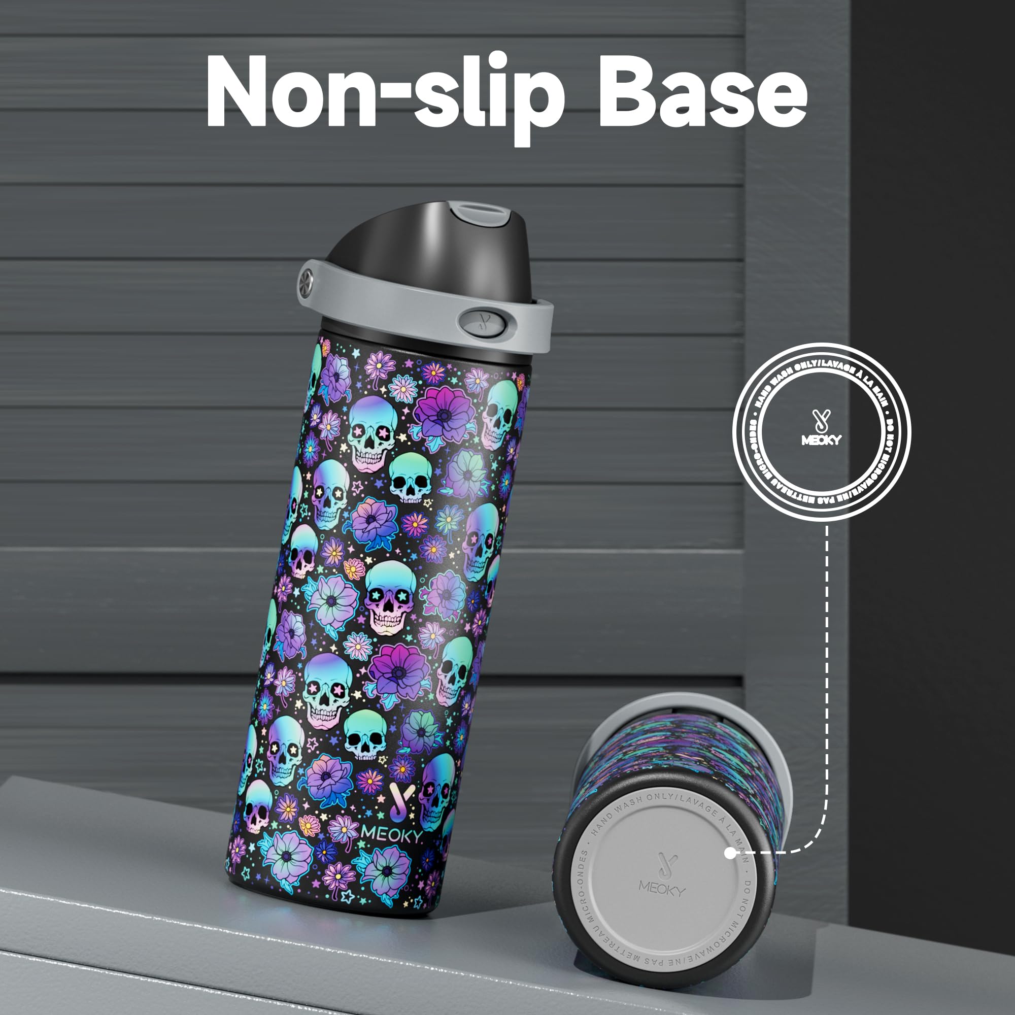 Meoky bottle fits car cup holders for travel