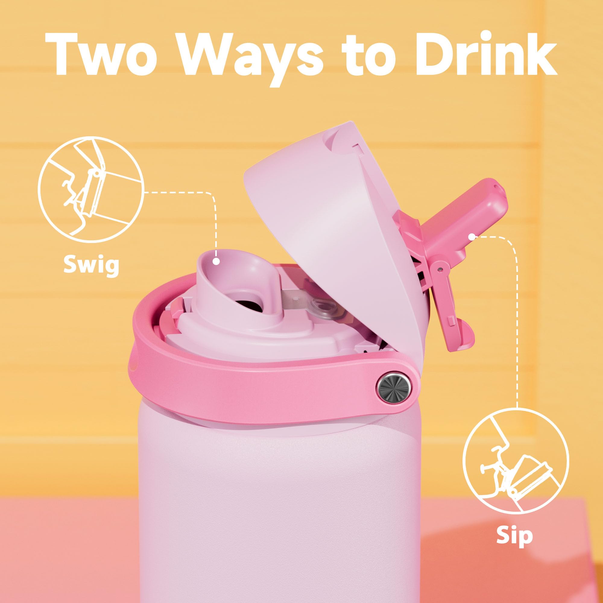 Meoky bottle with leak-proof seal for secure transport