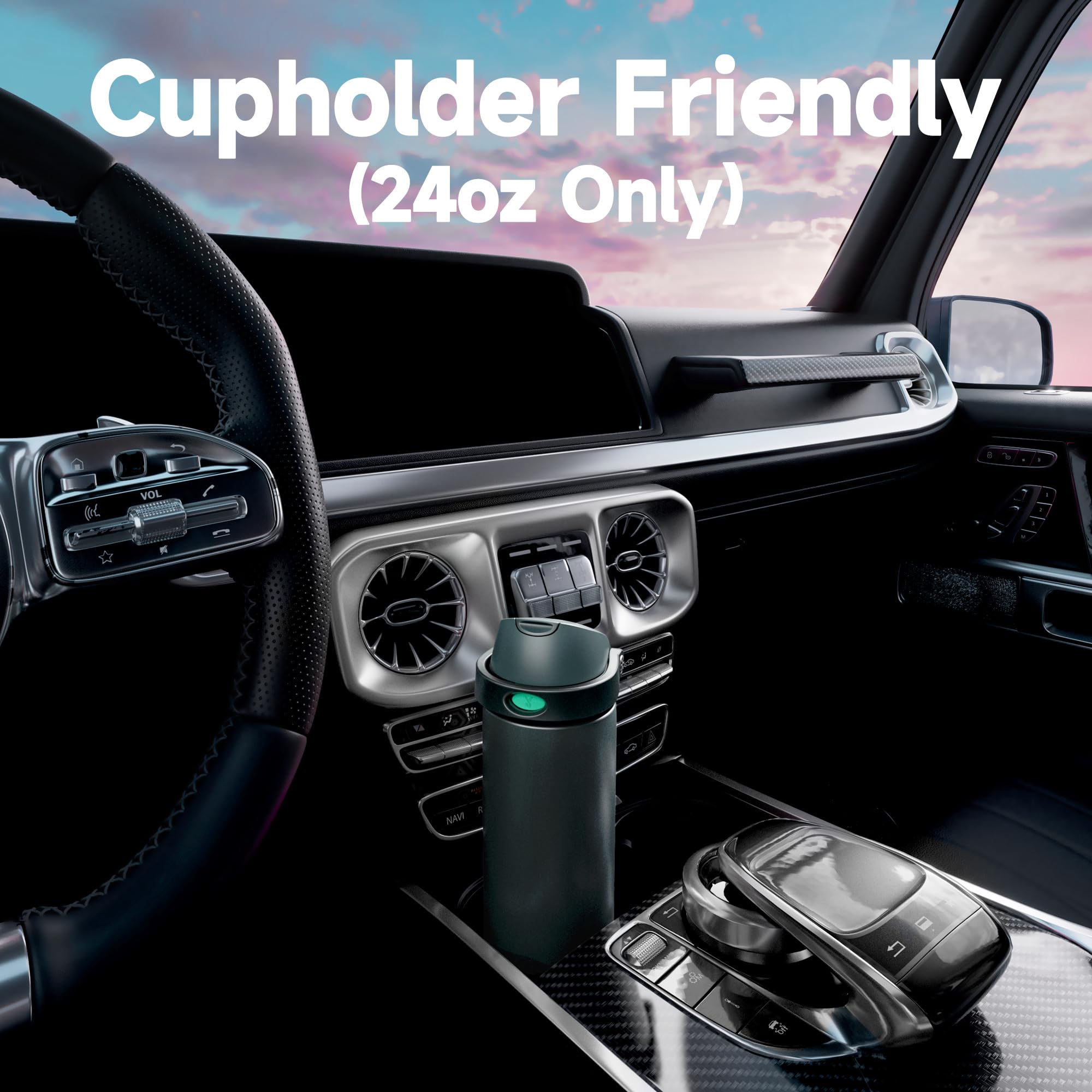 Meoky fits most car cup holders for road trips and commutes.