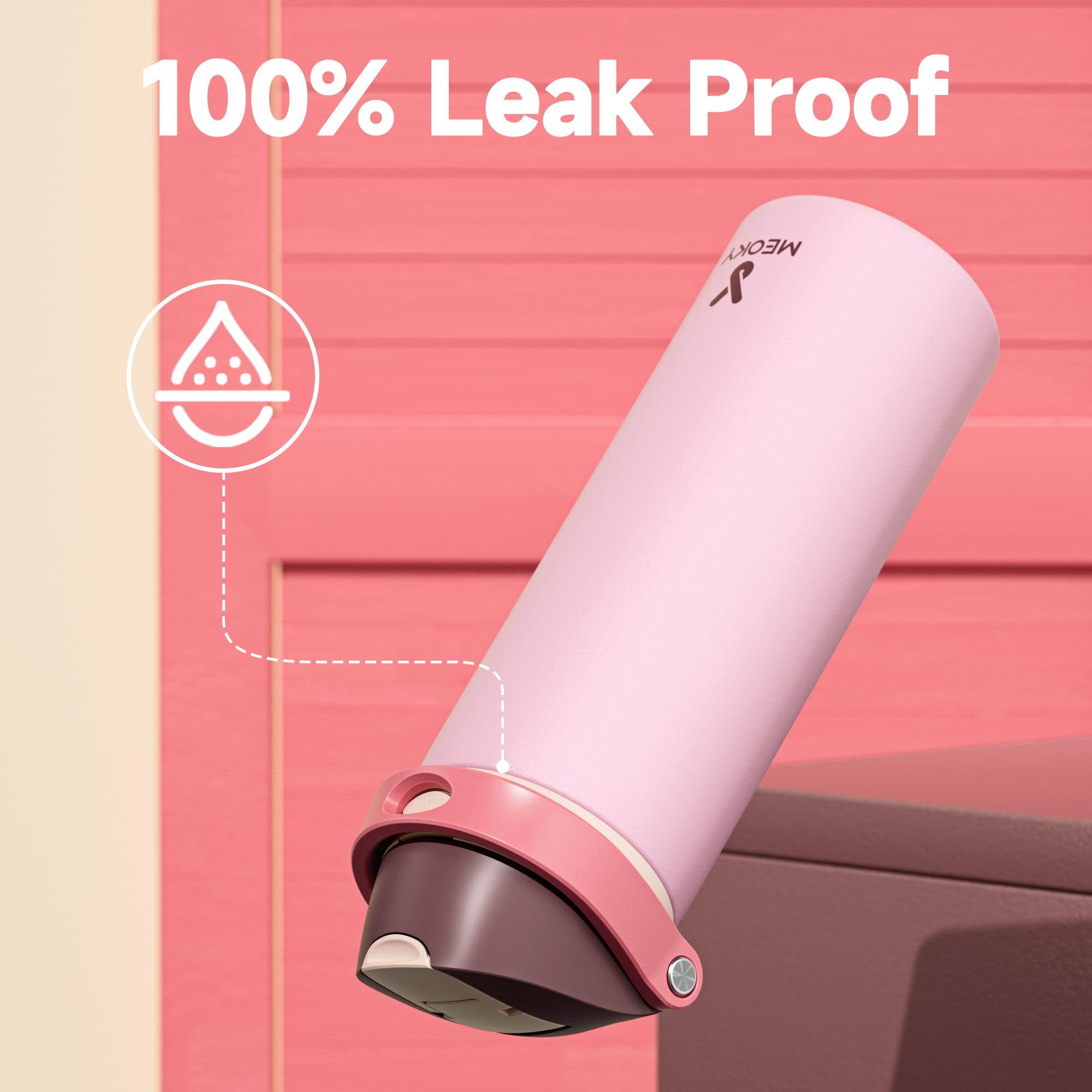 Meoky fits most car cup holders for road trips and commutes.