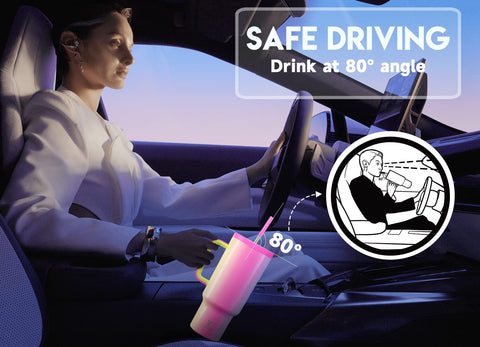 Meoky carnival finish adds vibrant style to a rugged tumbler.