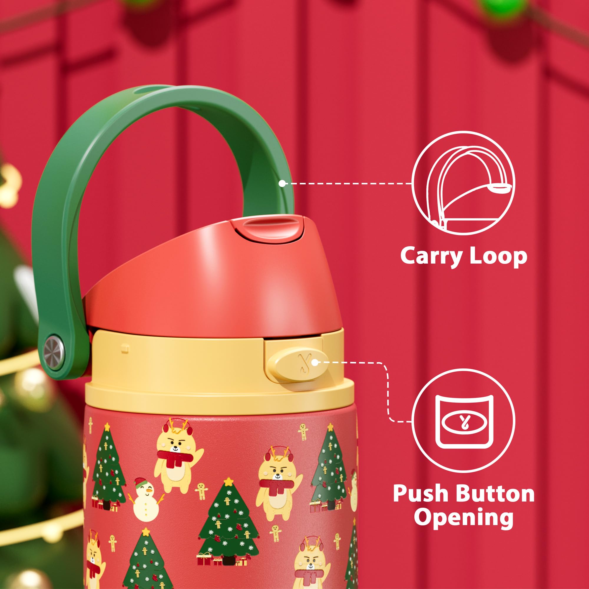 Meoky bottle's double-wall insulation keeps drinks cold longer.