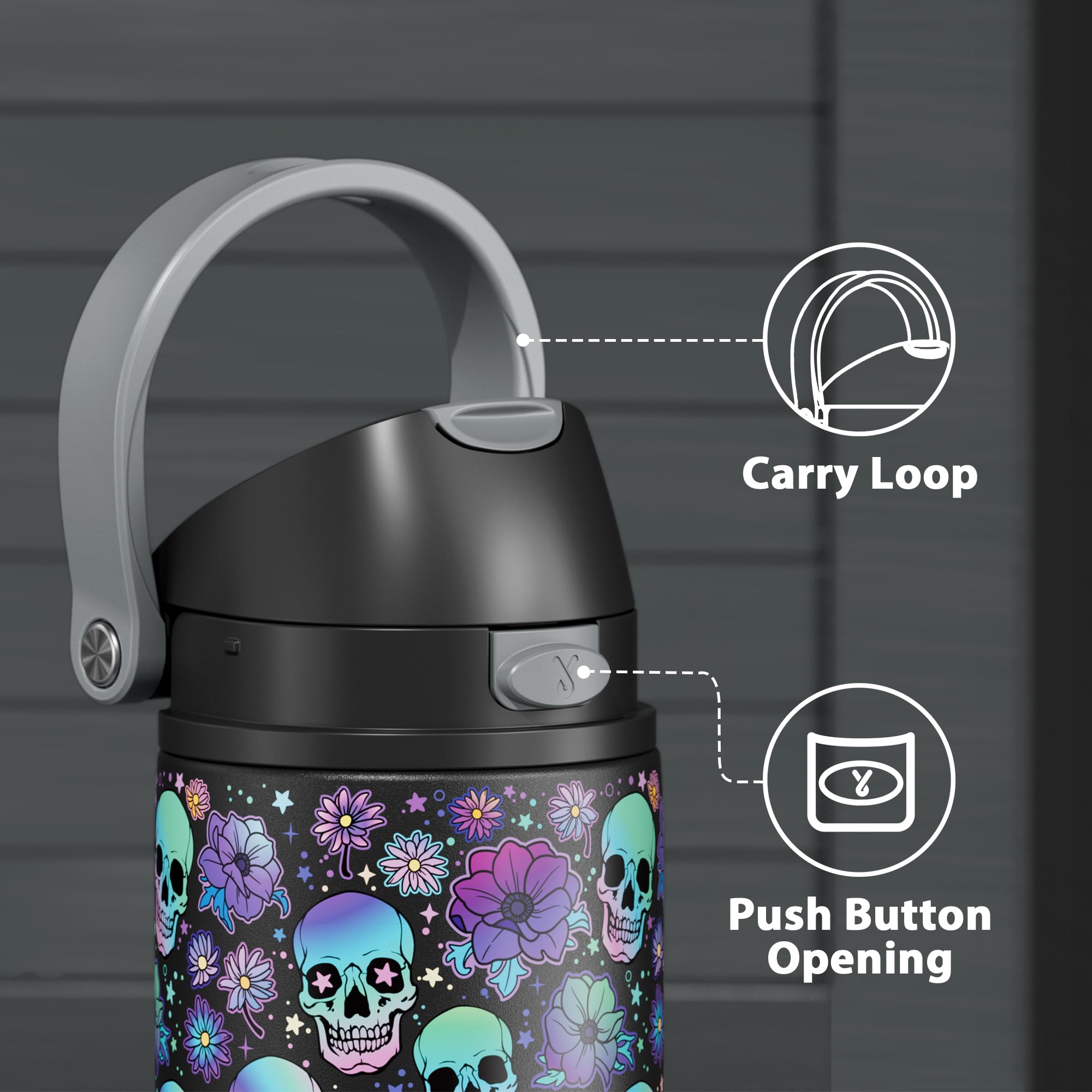 Meoky double-wall keeps drinks cold and hands dry