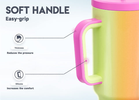 Meoky double-wall insulation maintains cold or hot drinks for hours.