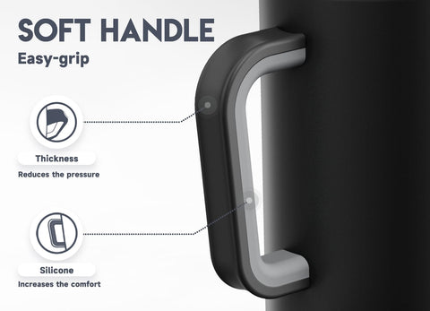 Meoky double-wall vacuum insulation keeps beverages cold or hot.
