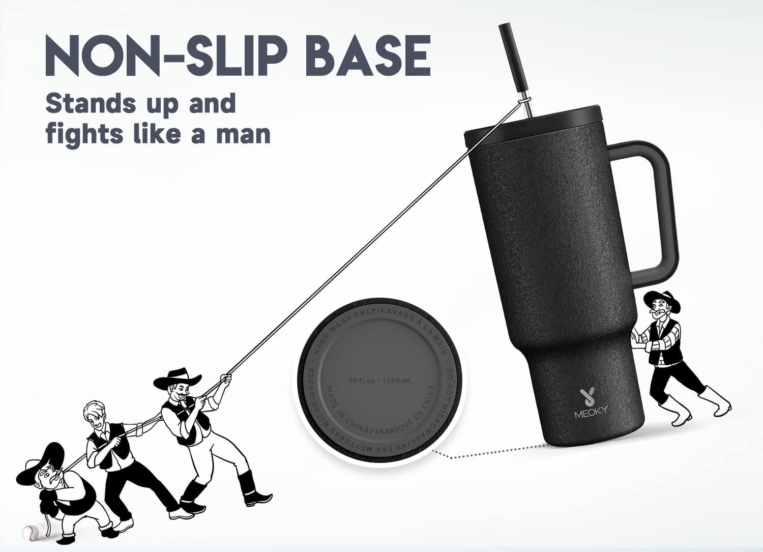 Meoky keeps hot up to 10 hours for cozy coffee breaks