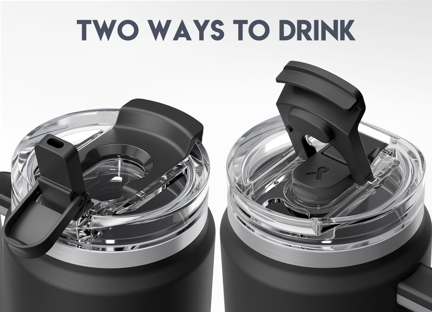 Meoky leak-proof sip lid prevents spills during travel.