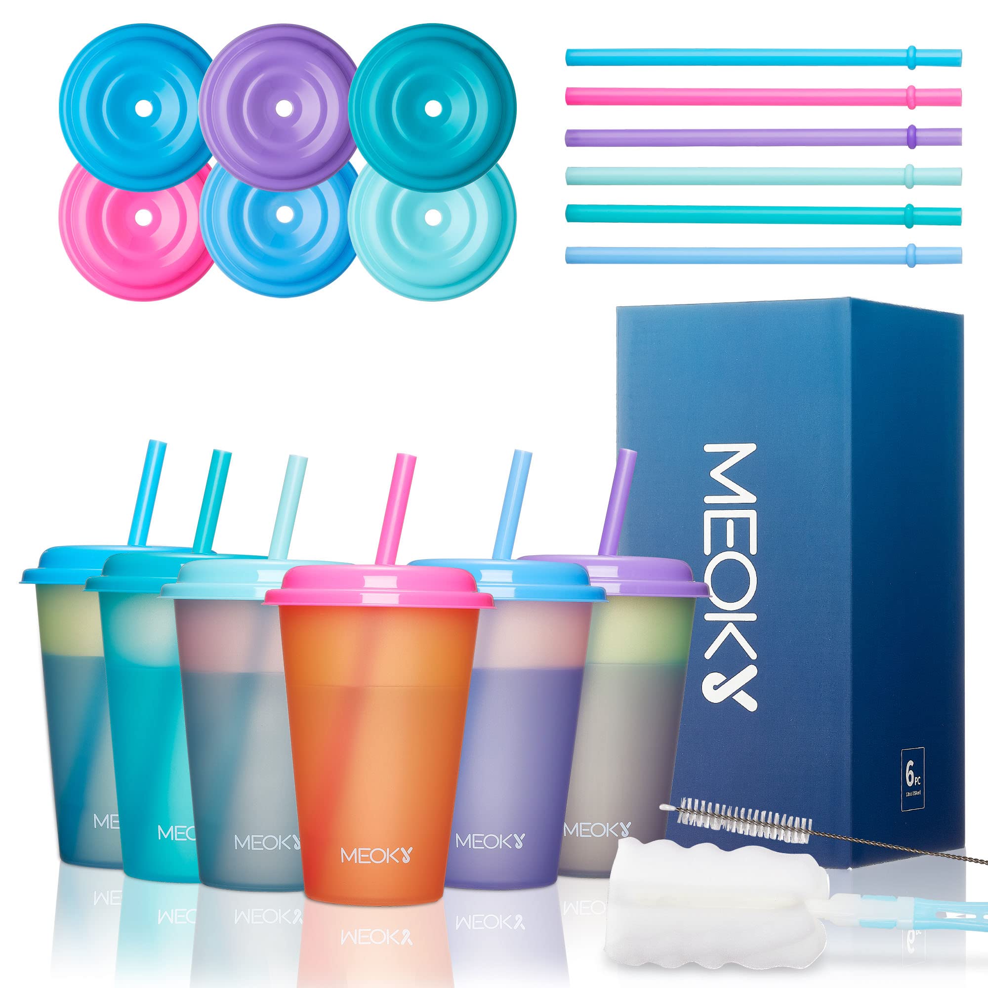 Meoky portable cups ideal for travel and picnics, splash-proof on the go