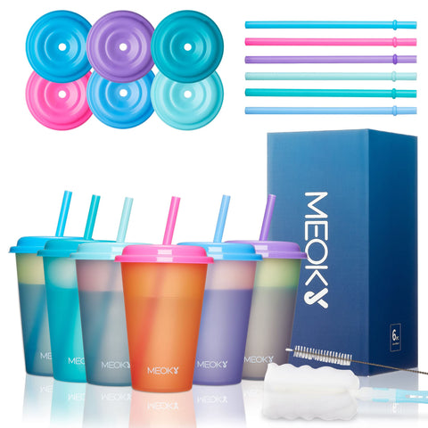 Meoky portable cups ideal for travel and picnics, splash-proof on the go