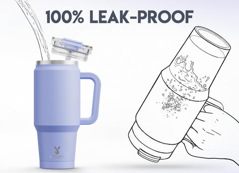 Meoky sip lid and straw offer versatile, leak-proof drinking options