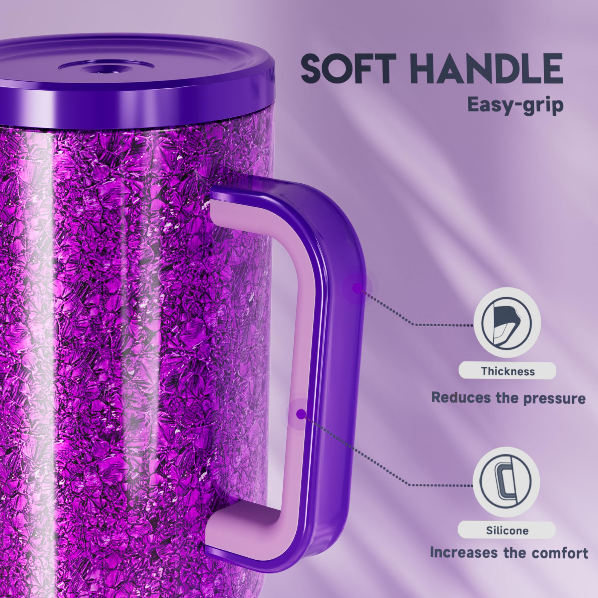 Meoky 40-ounce capacity minimizes refills during busy days.