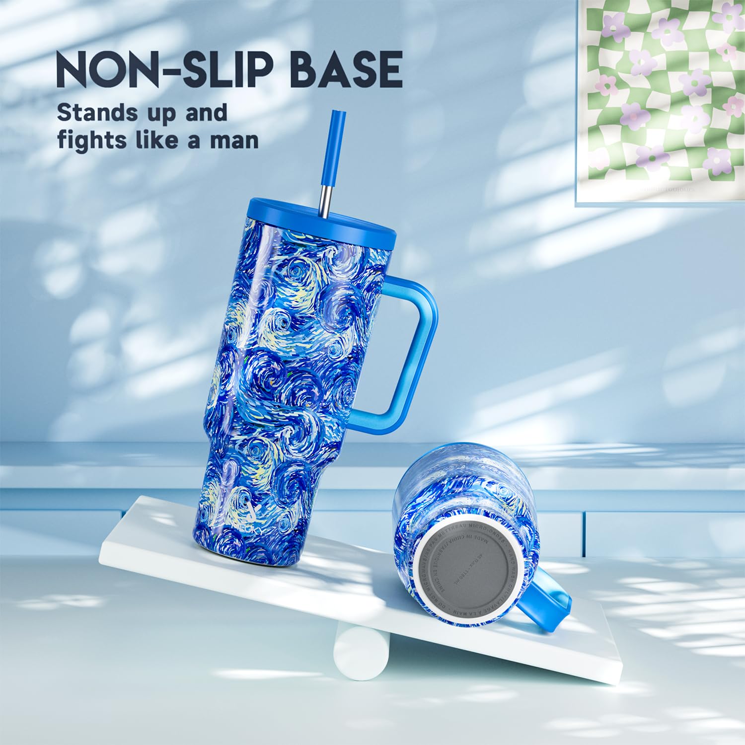 Wide, thick handle provides comfortable grip and reduces finger strain.