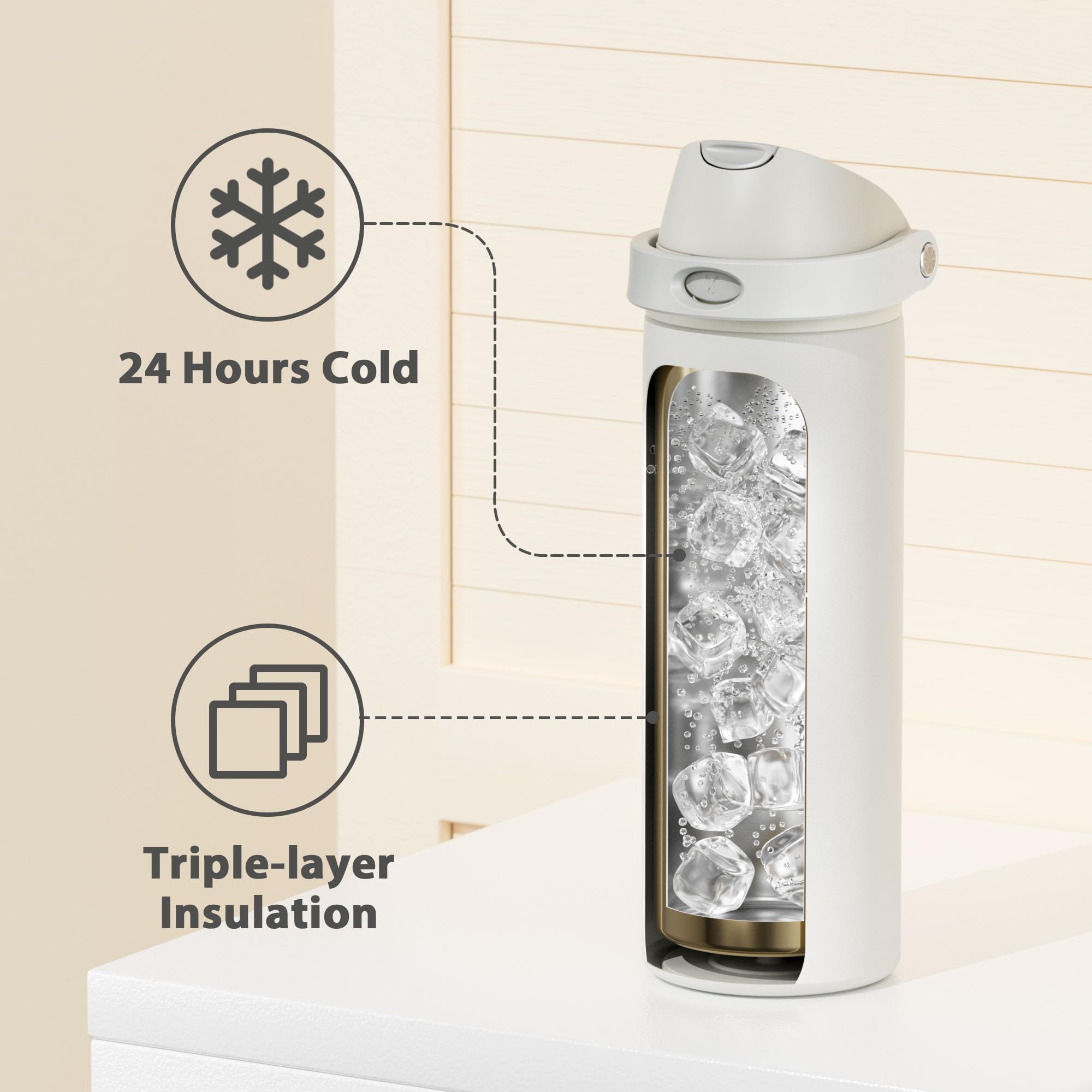 Meoky wide opening makes ice filling and cleaning easier