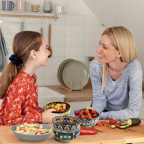 Meolibour 28oz serving bowls for hearty portions and family meals.