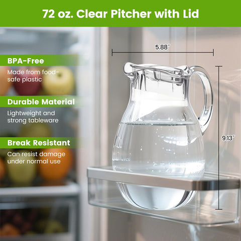 Meolibour BPA-free Tritan pitcher ensuring safe beverage storage