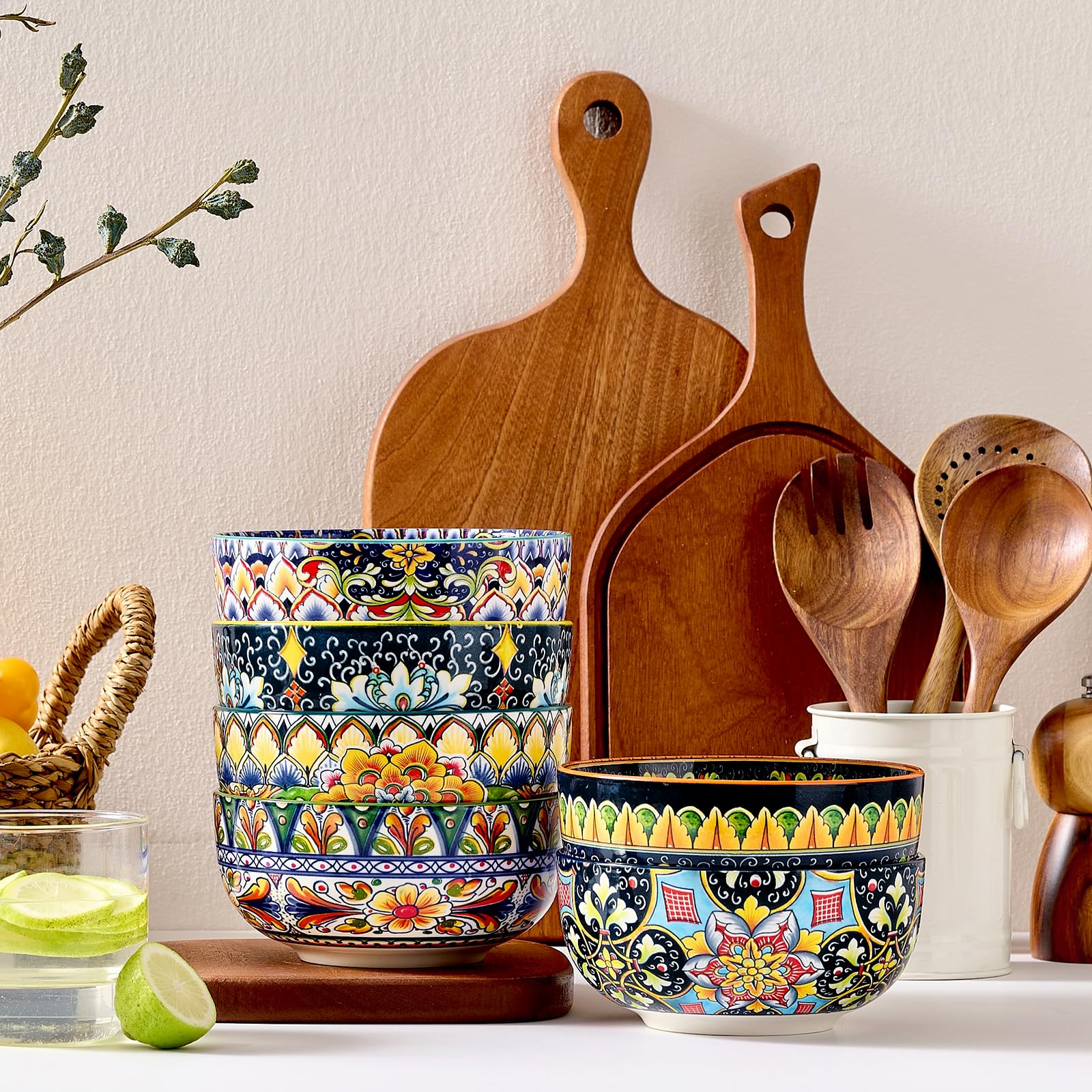 Meolibour gift-ready bowl set with lively colors for special occasions.