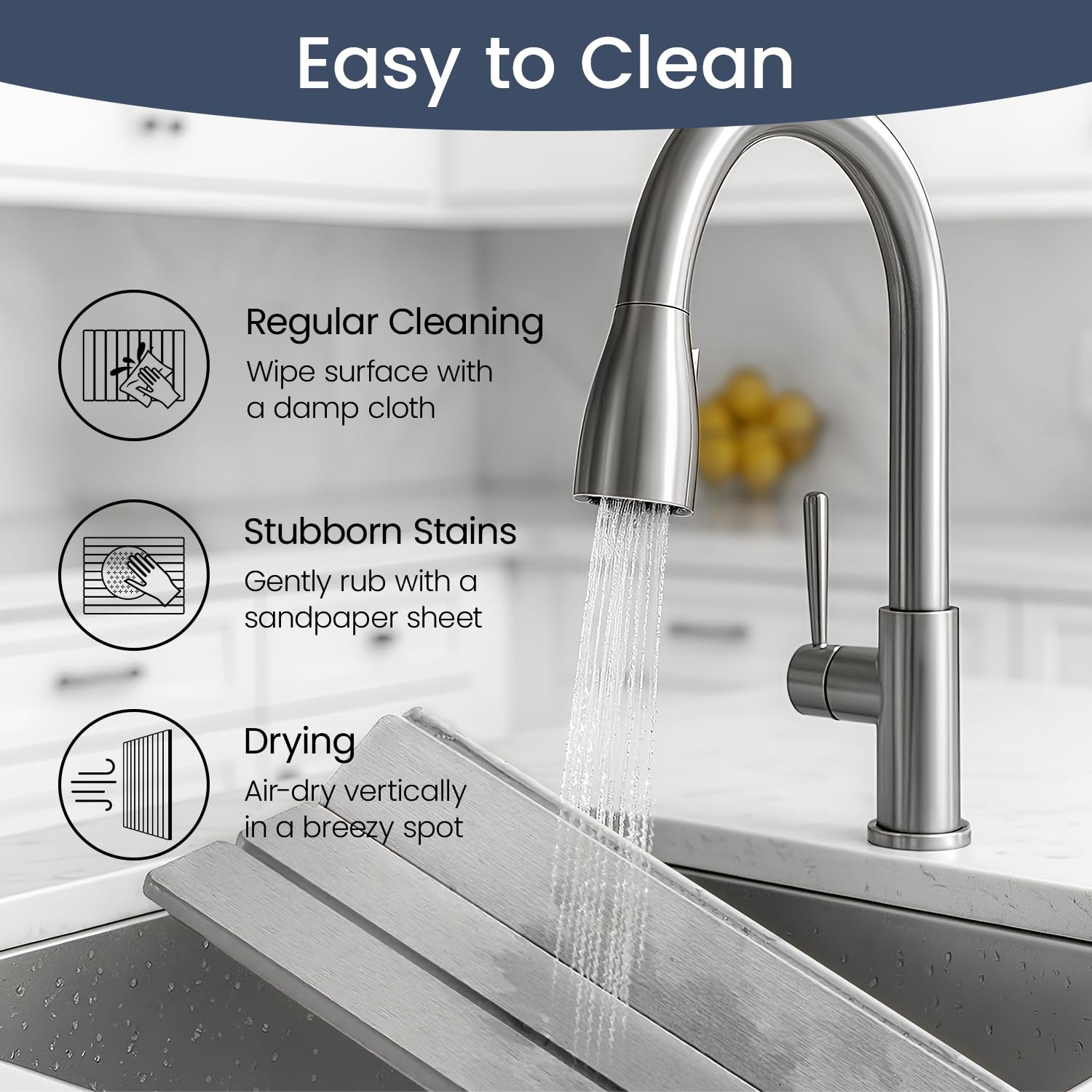 Meowoo Stone Drying Mat in dark gray hides stains during busy days