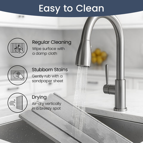 Meowoo Stone Drying Mat in dark gray hides stains during busy days