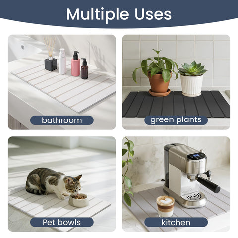 Meowoo Stone Drying Mat features heat resistance up to 450 degrees Fahrenheit