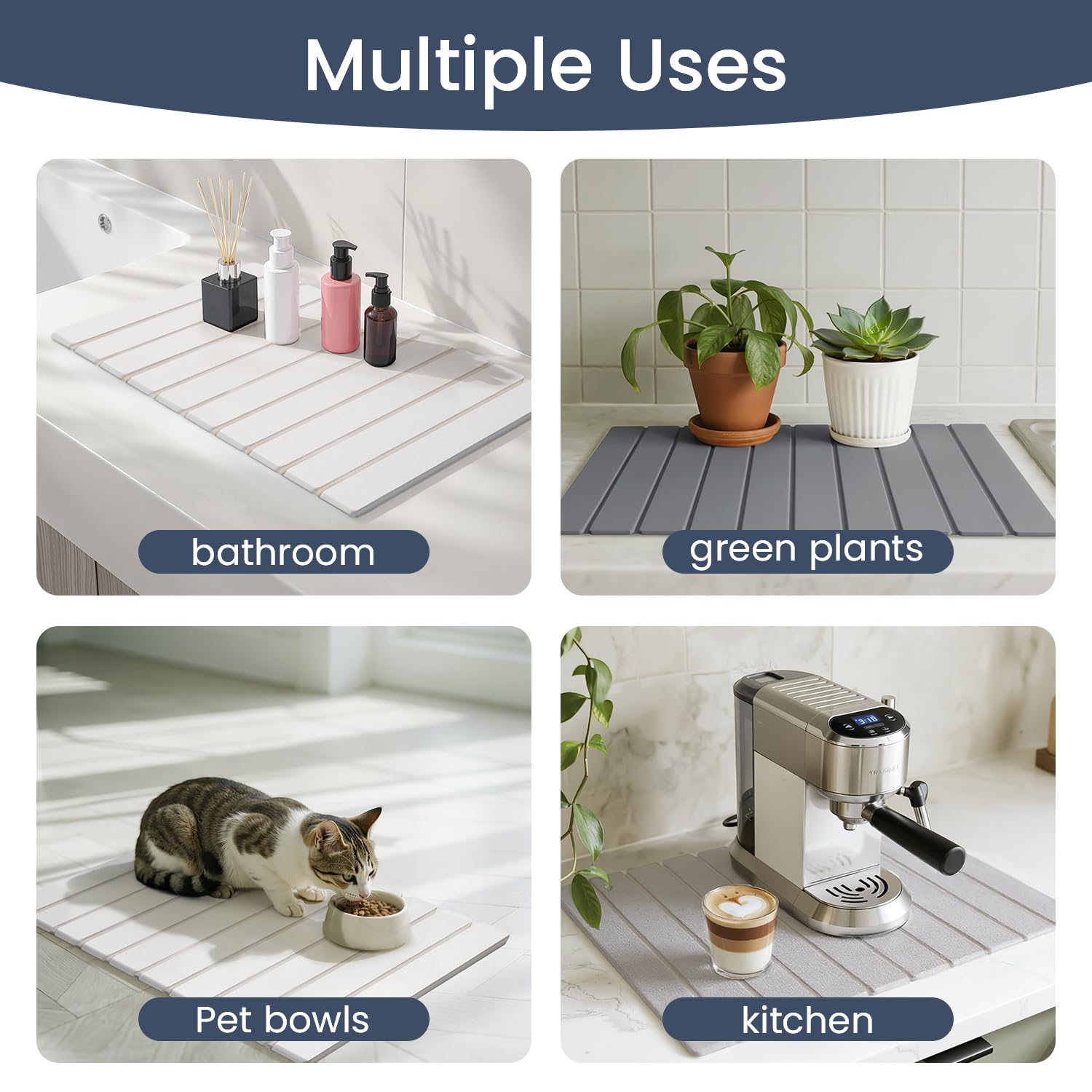 Meowoo Stone Drying Mat includes sanding tool for long lasting performance