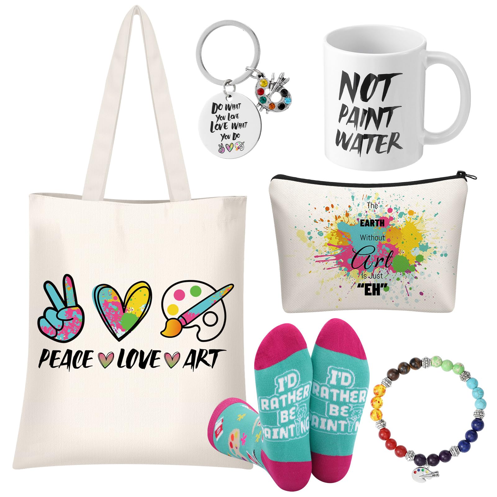 Mepase painting set tote bag shown in use for art supplies and everyday essentials