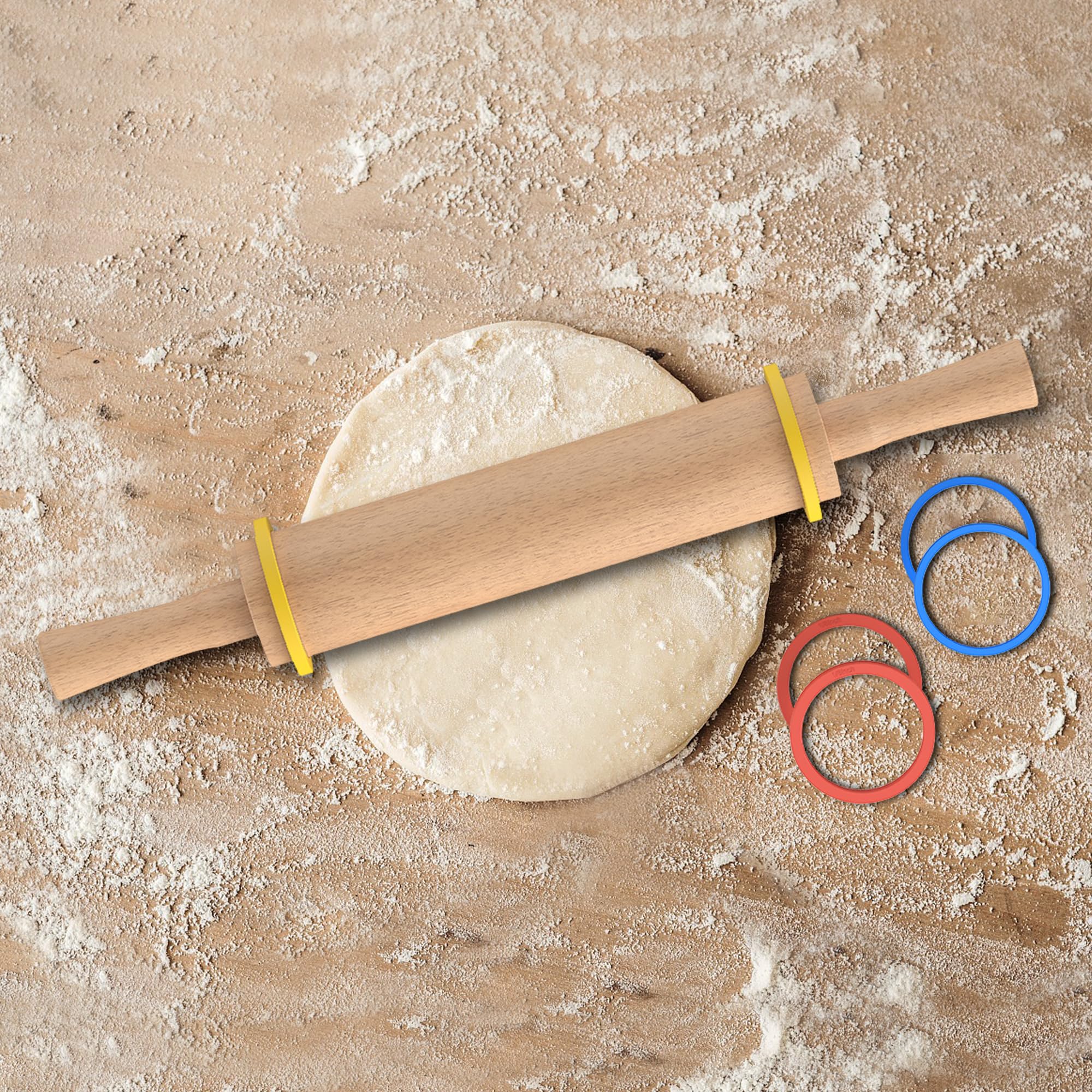 Mepple 17-inch pin supports cookies, pies, and pastries.