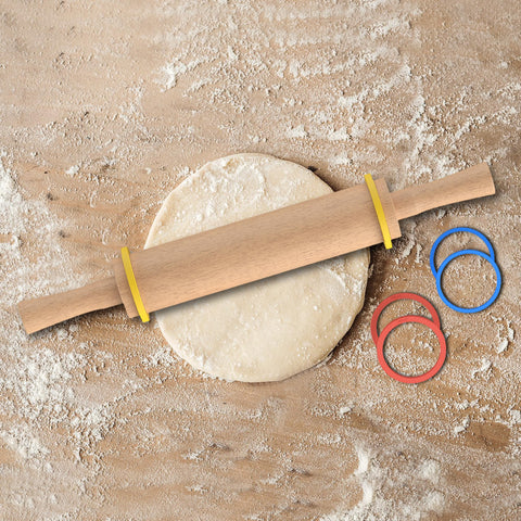 Mepple 17-inch pin supports cookies, pies, and pastries.