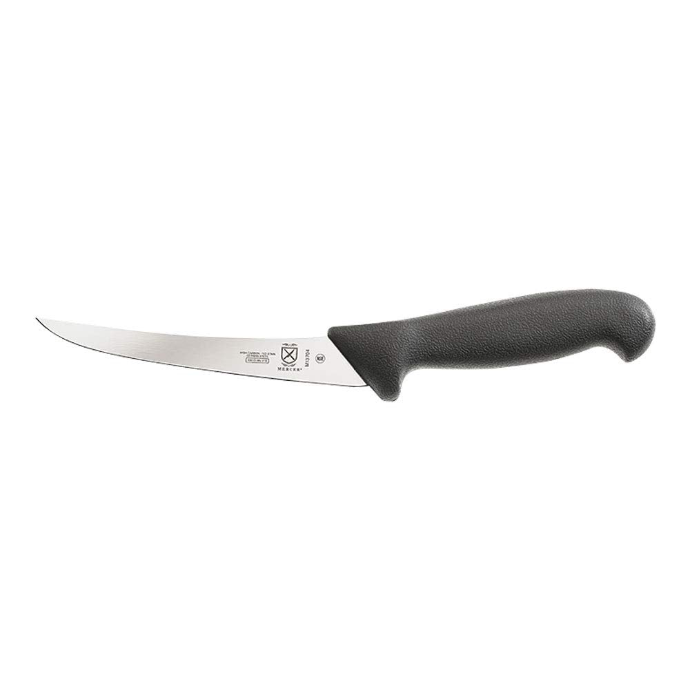 Mercer Culinary BPX curved boning knife with semi-flex blade for precise deboning