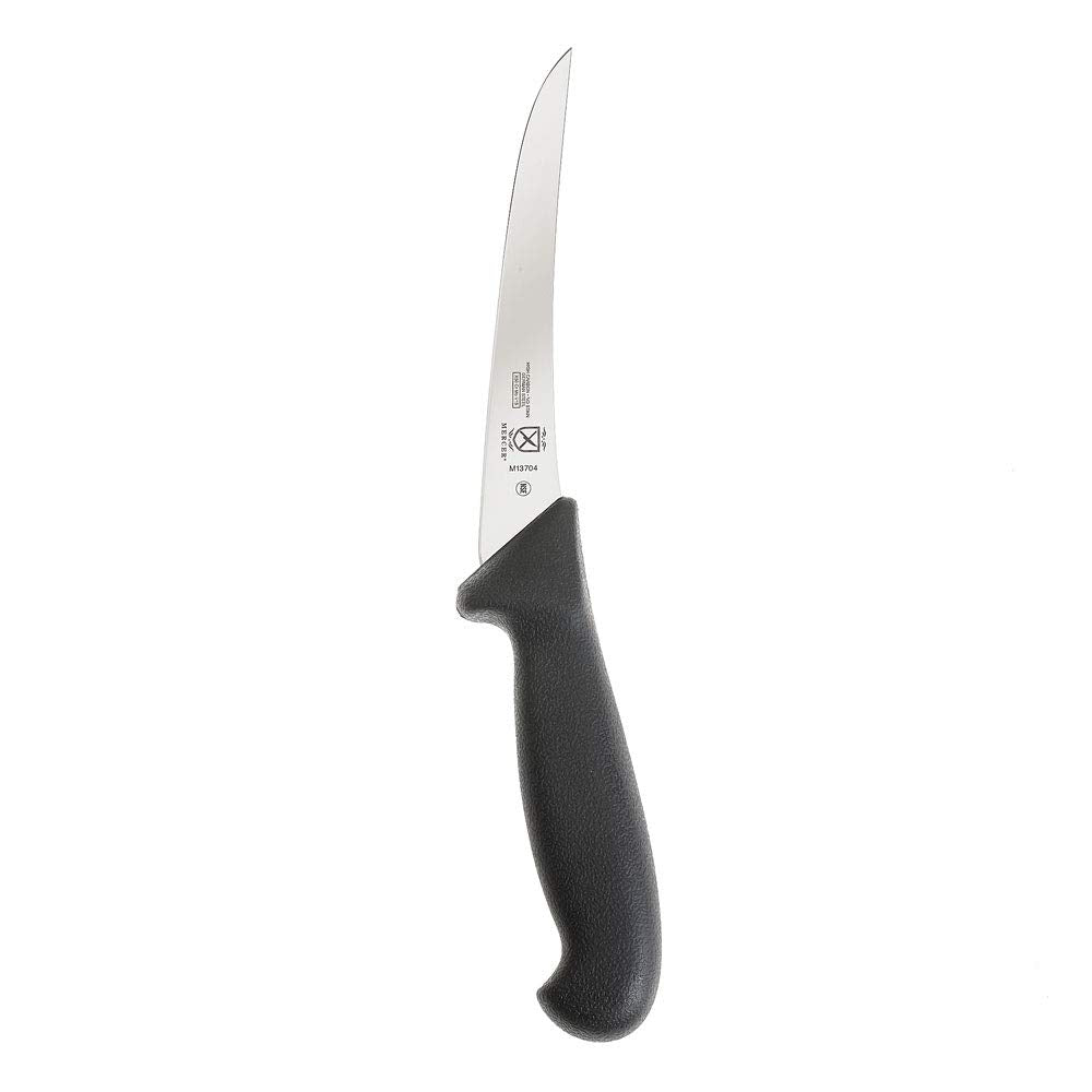 Deboning chicken with the Mercer BPX knife for clean separations