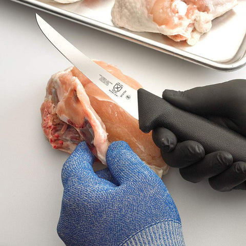 High-carbon German steel blade for sharp, durable cuts in production kitchens
