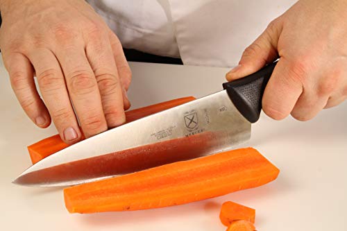Mercer Culinary Millennia 8-Inch knife care instructions: hand wash for best longevity.