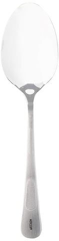 Mercer Culinary quenelle spoon with deep well supports smooth, one-handed quenelles for plating.
