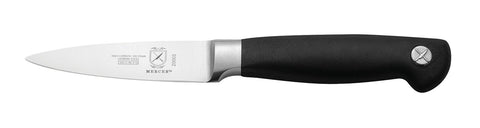 Mercer Genesis paring knife blade close-up showing precision-forged steel for lasting sharpness