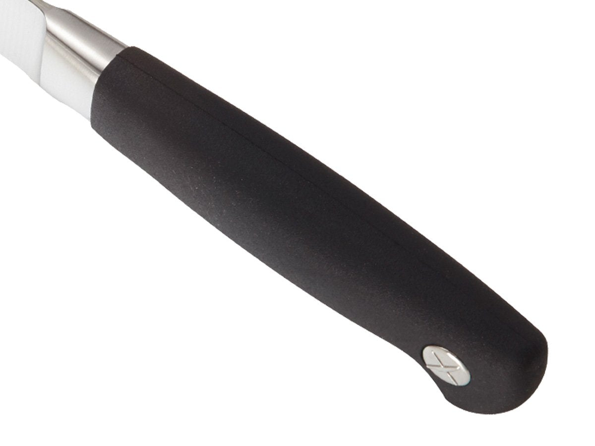 Mercer Genesis paring knife ergonomic bolster highlights balanced control for delicate cuts
