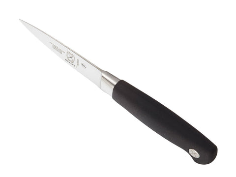 Mercer Genesis paring knife hand-wash setup illustrating care to preserve edge