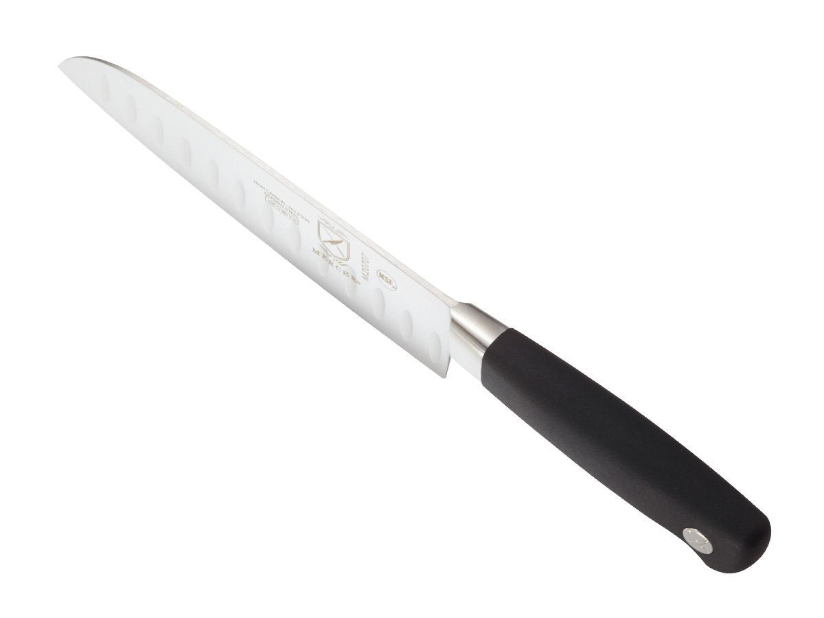 Mercer Genesis full-tang forged blade offers durability and balanced control.