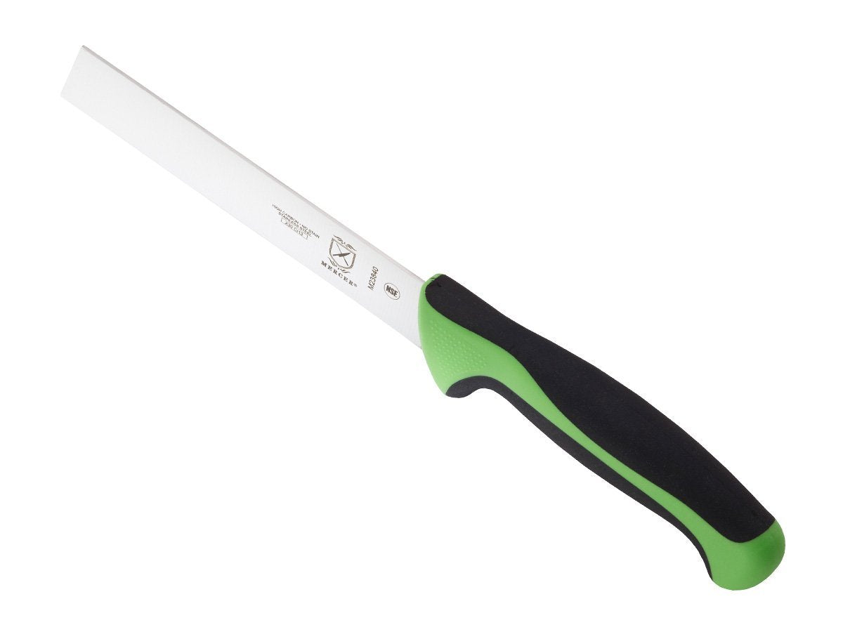 Close-up blade detail highlights high-carbon Japanese steel for lasting sharpness.