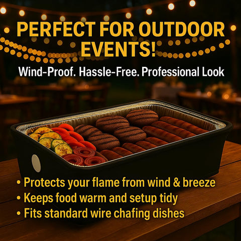 Merchlio wind guard black accessory adds professional ambience.