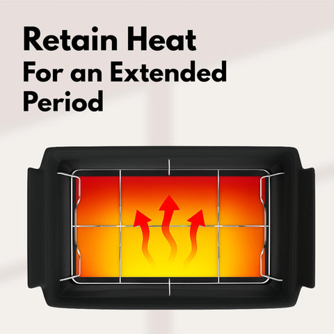 Merchlio outdoor catering wind guard protects chafers from drafts.