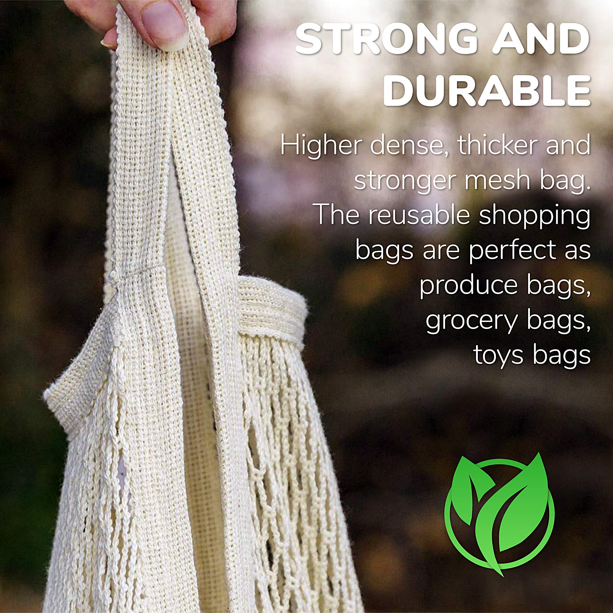 MERCURHOUSE produce-visible mesh bag pack for easy shopping checks.