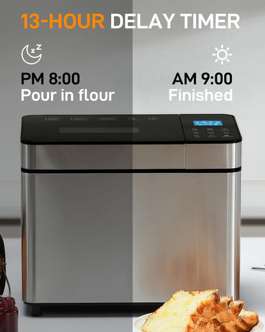 MERIOR automatic nut dispenser adding mix-ins during kneading
