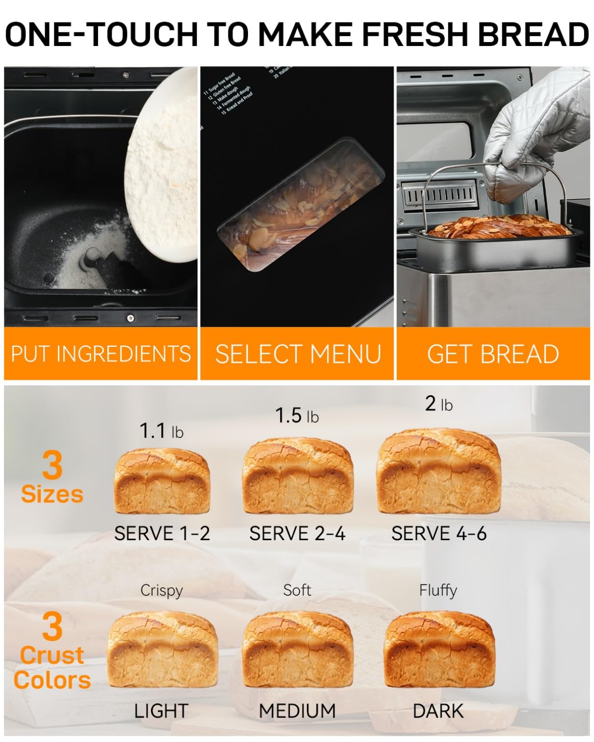 MERIOR non-stick inner bucket designed for easy release