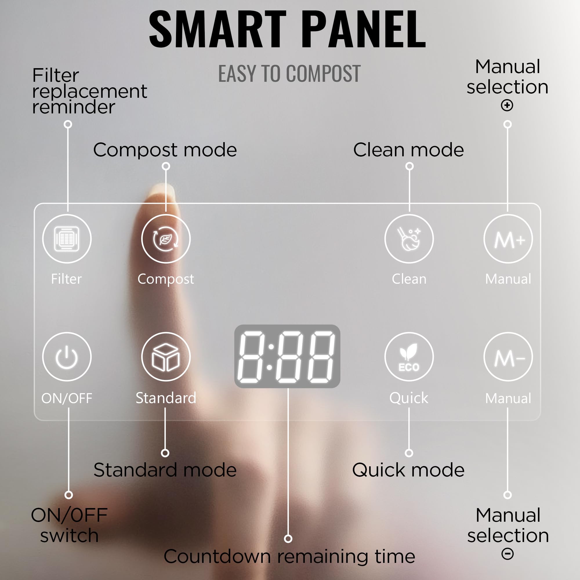 MERIOR 42 dB quiet operation ensures a calm kitchen environment.