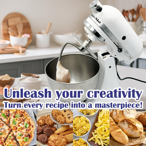 Ideal for bread and pizza dough kneading with reliable performance.